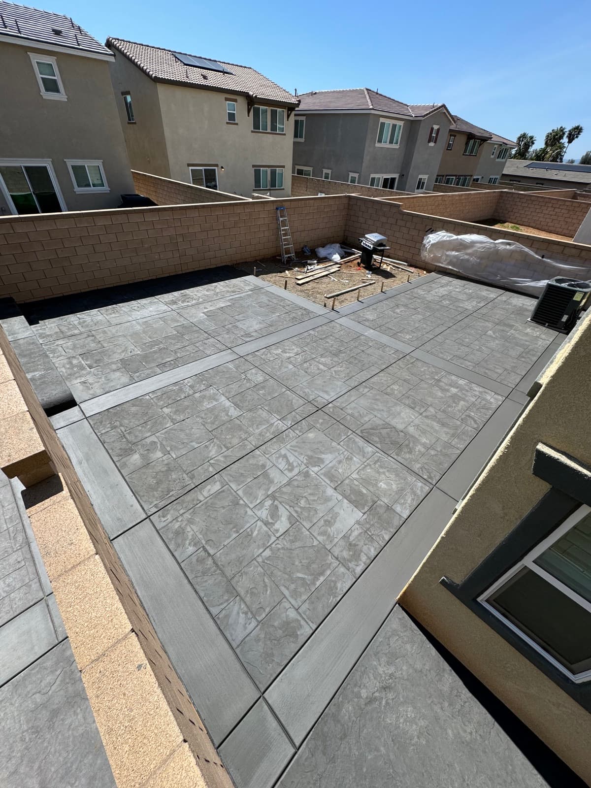 Backyard patio