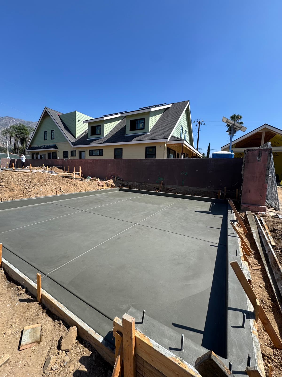 New construction flatwork